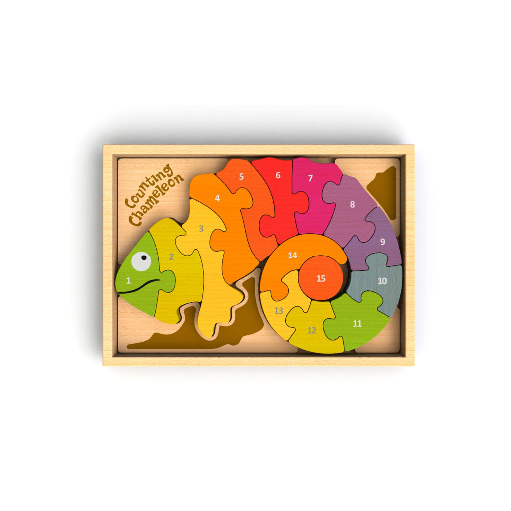 Bilingual Counting Chameleon Puzzle