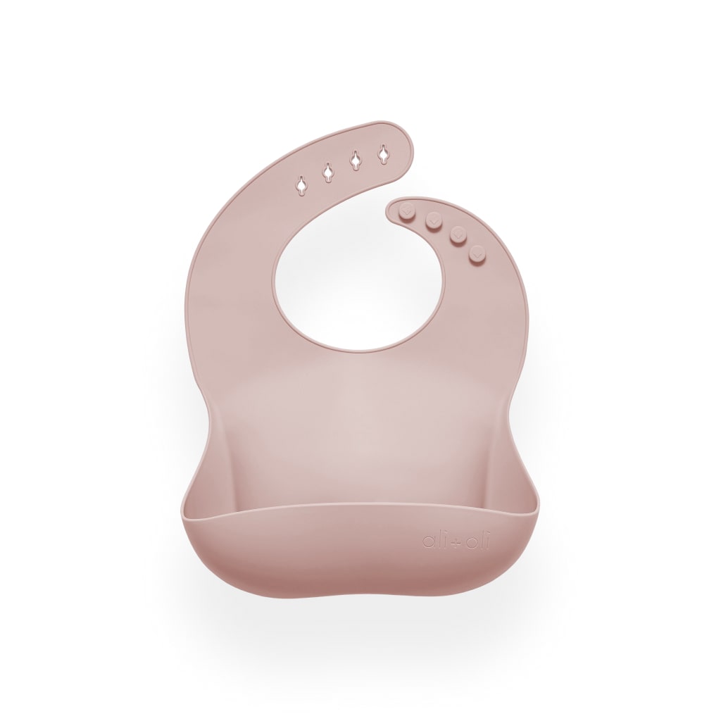 Blush Silicone Baby Bib