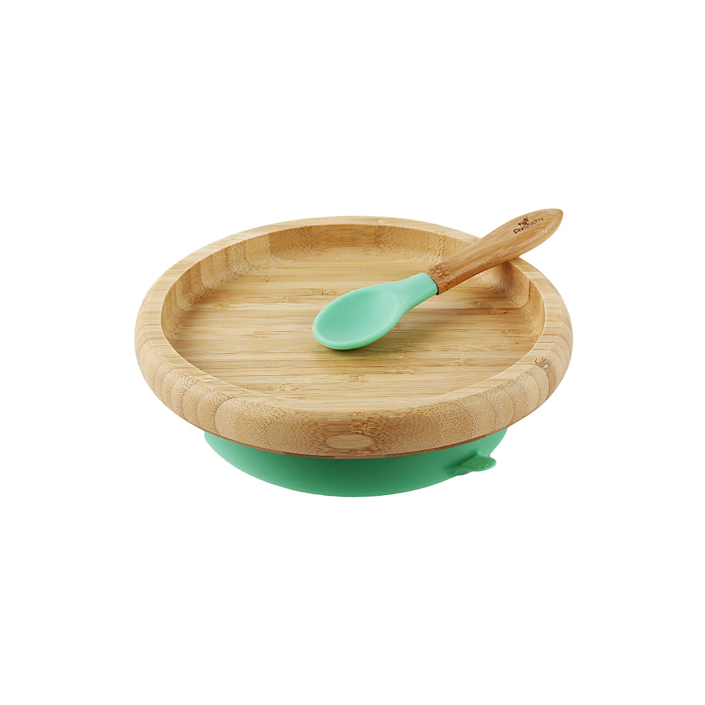 Bamboo Suction Classic Plate + Spoon