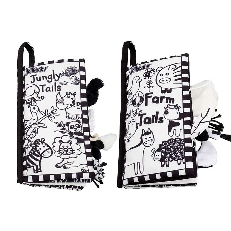 Black and White Soft Cloth Books for Babies