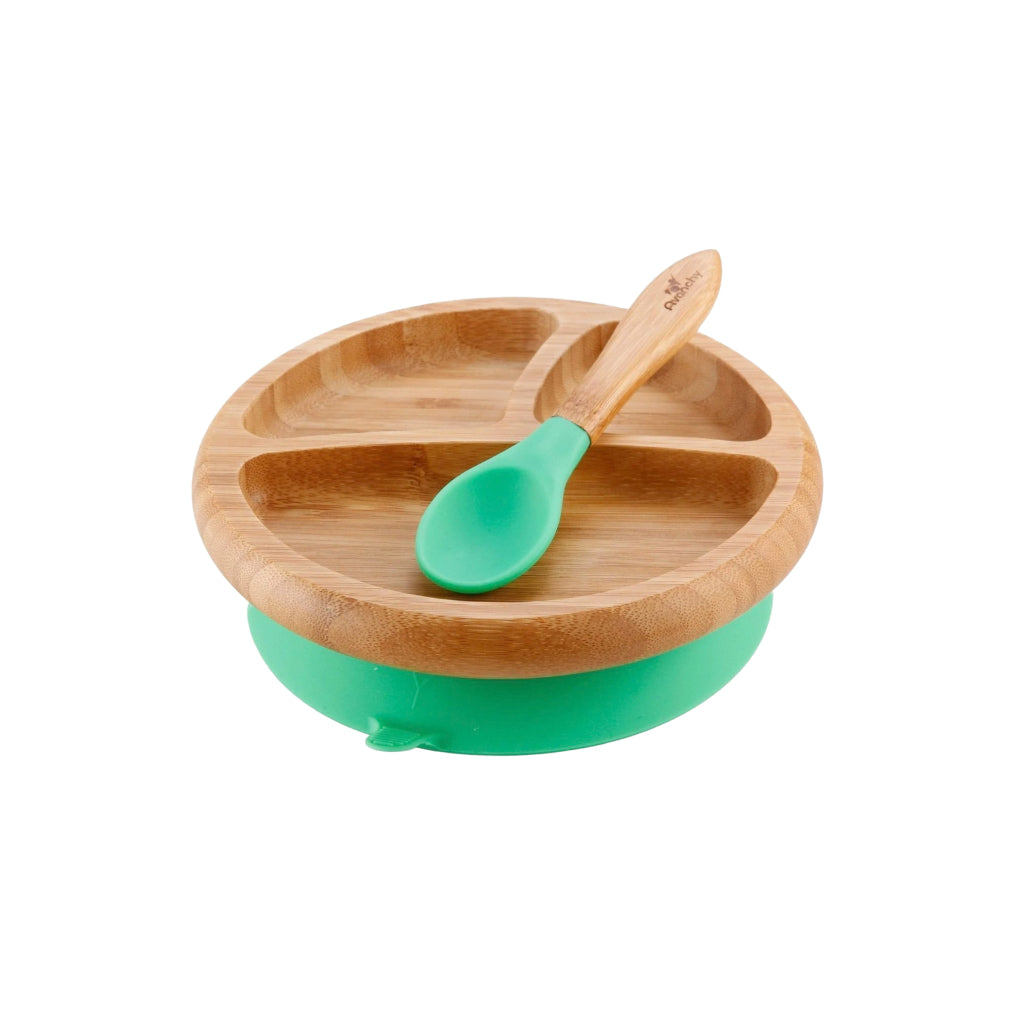 Bamboo Suction Baby Plate + Spoon